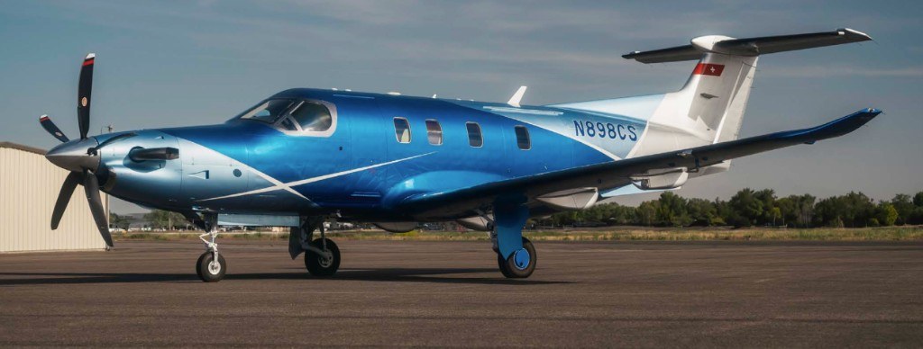 Side profile of the PC-12