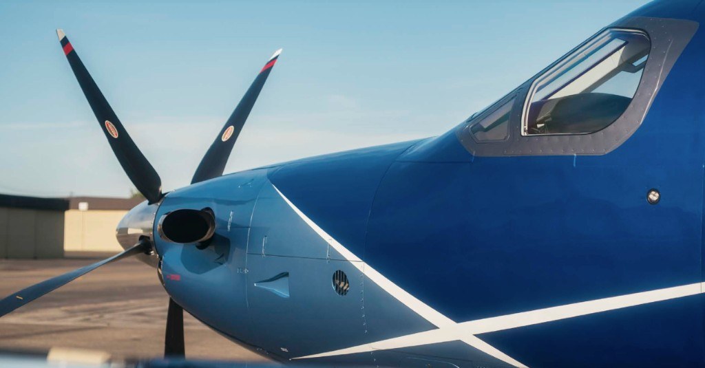 PC-12 propeller detail